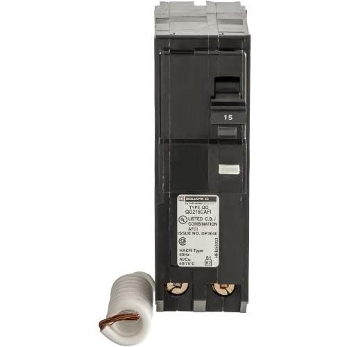 Square D by Schneider Electric QO 15 Amp 3.5 in. Two-Pole CAFCI Circuit Breaker