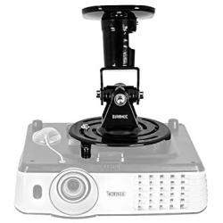 Duronic Projector Mount PB01XB | Bracket Fixing for Ceiling or Wall | 22lbs Capacity | Universal | Heavy Duty | Fittings Included | Rotate 360 °, Swivel 180 °, Tilt 180° for Easy Projection Set-up