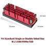 Vantec ICEBERQ M.2 NVMe/SSD Heat Sink with Thermal Pad (HS-NVME150-RD, Red)
