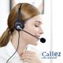 Callez Corded Cell Phone Headset Dual, 3.5mm Phone Headsts with Noise Canceling Mic for iPhone Samsung Huawei Smartphones, Skype, Car Truck Driver, iPad, PC, Conference Calls, Online Classes(C402E1)