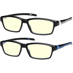 Anti Glare Computer Reading Glasses Blue Light Blocking Reduce Eyestrain for Computer and Screens Sport for Men and Women