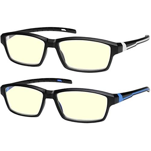 Anti Glare Computer Reading Glasses Blue Light Blocking Reduce Eyestrain for Computer and Screens Sport for Men and Women