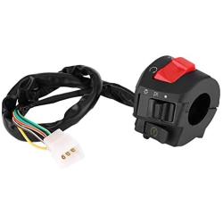 Keenso 7/8inch Left & Right Handlebar 1 Pair Motorcycle Handlebar Switch Headlight Turn Signal Horn Switch High Low Beam Ignition Stop Switch