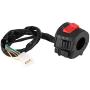 Keenso 7/8inch Left & Right Handlebar 1 Pair Motorcycle Handlebar Switch Headlight Turn Signal Horn Switch High Low Beam Ignition Stop Switch