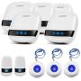 LIOTOIN Caregiver Pager Wireless SOS Call Button Nurse Alarm System Home/Elderly/Patient/Disabled/School Call Bell 5 Transmitter 5 Plug-in Receiver (600+ft Operating Range)