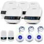 LIOTOIN Caregiver Pager Wireless SOS Call Button Nurse Alarm System Home/Elderly/Patient/Disabled/School Call Bell 5 Transmitter 5 Plug-in Receiver (600+ft Operating Range)