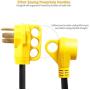 Epicord RV Adapter Power Cord 50AMP Male to 30AMP Female Camper Connector Heavy Duty Electrical Dogbone,12 Inch