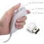 Wii Remote Controller (2 Sets) Include 2 Wii Remote and Build-in Motion Sensor Plus and 2 Nunchuck (2 in 1)