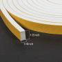 fowong White Door Weather Stripping 26 Feet, 1/2 Inch Wide X 1/4 Inch Thick, High Density Foam Tape Roll Neoprene Rubber Adhesive Weatherstrip Door Seal, Window Insulation, 2 Rolls X 13 Ft Each
