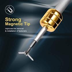Aurrako Bearings Screwdriver Set,140 in 1 Magnetic Multifunctional Repair Tool Kit/Household Repair Toolkit,Disassemble Kit for Furniture/Car/Computer/Electronics PC iPhone iPad Watch Jewelers