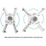 QualGear QG-PRO-PM-50-W Pro-AV Mount for 1.5'' Npt Threaded Pipe Accessory