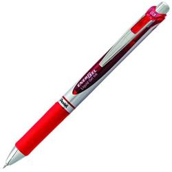 Pentel EnerGel RTX Retractable Liquid Gel Pen, Extra Fine Line, Needle Tip, Red Ink ,12 pack (BLN73-B), 0.3mm needle