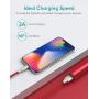 iPhone Charger 3ft 2 Pack, Xcentz MFi Certified Lightning Cable, High-Speed iPhone Charger Cable Durable Braided Charging Cord for iPhone 11/X/XS/XR/XS Max/8/7/7 Plus/6/5s, iPad Mini/Air, Red