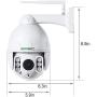 SV3C 1080P PTZ WiFi Camera Outdoor Wireless, 360° Pan Tilt 5X Optical Zoom Camera, IP66 Waterproof Metal Housing, Long 197ft Auto Night Vision, Humanoid Detect, Two Way Audio, 128GB SD Card Storage SV3C 1080P PTZ WiFi Camera Outdoor Wireless, 360° Pan Tilt 5X Optical Zoom Camera, IP66 Waterproof Metal Housing, Long 197ft Auto Night Vision, Humanoid Detect, Two Way Audio, 128GB SD Card Storage