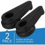 Two Pack Door Handle Extension, Soft Rubberized Doorknob Extension, Converts Knob Style Doors to Handles for Easy Accessibility for Elderly, Disabled, Children, Fits Door Knobs 2'' to 2.5''