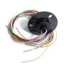 Taidacent Hollow Slip Ring Rotary Electrical Contact 2/4/6/12 Road Collector Ring Conductive Electric Motor Slip Ring Rotating Connector (12 Wire 2A Inner Hole 5mm Outer Diameter 22mm)