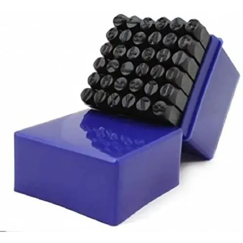 EX ELECTRONIX EXPRESS 36 Pc Steel Metal Letter and Number Stamp Punch Tool Set Kit (78BWSTAMPSET)