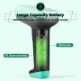 Deli Wireless Barcode Scanner, 328 ft Transmission Range, 2000mAh Battery, Automatic 1D Barcode Reader Support Windows/Mac/Linux/iOS/Android System