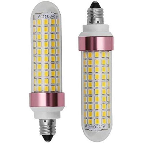 E11 led Bulb 100w Equivalent dimmable,Daylight 5500K,T3 T4 jd e11 Mini Candelabra Base 110V 120V 130V 100W Halogen Replacement, Pack of 2