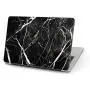 Timocy Hard Case Compatible with MacBook Air 13 Inch – Marble Laptop Case with Keyboard Cover, Screen Protector, Touch Pads Sticker – Enhanced Protection – Gorgeous Designs, Black Marble