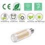 E12 LED Bulb Dimmable 7W C7 Bulb Equivalent to E12 Halogen Bulb 60W, Warm White 3000K T6 Base 120V E12 Candelabra Bulbs for Ceiling Fan, Chandelier Lighting, Kx-2000 Bulbrite Replacement (6 Pack)