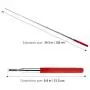 Telescopic Teachers Pointer,Teaching Pointer,Hand Pointer Extendable Telescopic Retractable Pointer Handheld Presenter Classroom Whiteboard Pointer, Extends to 39'' (red)