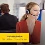 Jabra Evolve 40 MS Professional Wired Headset, Stereo – Telephone Headset for Greater Productivity, Superior Sound for Calls and Music, 3.5mm Jack/USB Connection, All-Day Comfort Design, MS Optimized