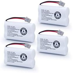 QBLPOWER BT-1007 Rechargeable Cordless Telephone Batteries Compatible with Uniden BT1007 BBTY0651101 BT904 BT-904 BT1015 BBTY0460001 BBTY0510001 BBTY0700001 Panasonic HHR-P506 HHR-P506A(Pack of 4)