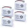 QBLPOWER BT-1007 Rechargeable Cordless Telephone Batteries Compatible with Uniden BT1007 BBTY0651101 BT904 BT-904 BT1015 BBTY0460001 BBTY0510001 BBTY0700001 Panasonic HHR-P506 HHR-P506A(Pack of 4)
