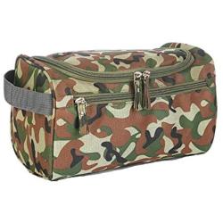 Tumecos Toiletry Dopp Kit Travel Electronics Organizer Shaving Accessories Bag (Army Green 1)