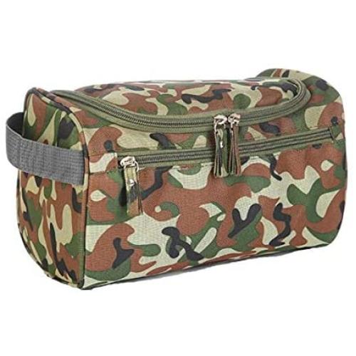 Tumecos Toiletry Dopp Kit Travel Electronics Organizer Shaving Accessories Bag (Army Green 1)