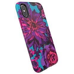 Speck Products Presidio Inked iPhone Xs/iPhone X Case, Hyperbloom/Lipstick Pink