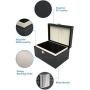 Faraday Car Key Fob Protector Box, Dimgogo PU Leather Faraday Cage with 5 RFID Signal Blocking Sleeves for Car Keys, Credit Cards and Phones - Texture Pattern