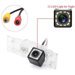 aSATAH 2.4G Wireless Car Rear View Camera for BMW E81 E87 E87N M1 F20 F21/ BMW M6 E63 E64 E64N F12 F13 F06/ Z4 E85 E86 E89 & Waterproof and Shockproof Reversing Backup Camera (12 LED)
