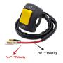 Ourbest Handlebar Switch 12V 7/8inch 22mm On Off Push Button for Bicycle Motorcycle Scooter Headlight/Fog Light/Driving Lamp Toggle Switch Yellow