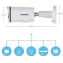 (Hikvision Compatible) 5MP PoE IP Bullet Camera Indoor Outdoor with Audio, Microphone, H.VIEW Video Surveillance Super HD Night Vision 100ft Home Security, ONVIF Compaliant, Wide Angle 2.8mm (Hikvision Compatible) 5MP PoE IP Bullet Camera Indoor Outdoor with Audio, Microphone, H.VIEW Video Surveillance Super HD Night Vision 100ft Home Security, ONVIF Compaliant, Wide Angle 2.8mm