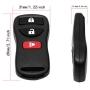 VOFONO Keyless Entry Remote Car Key Fob Car Fits for Nissan Frontier / Armada / Murano / Pathfinder / Titan / Versa / Xterra / Quest , Infiniti QX4 / FX35 / FX45 FCC ID: KBRASTU15, CWTWB1U733 (2 Pack)