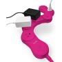 Quirky Pivot Power 2.0 - Flexible and Bendable 6 Outlet Surge Protector - Pink