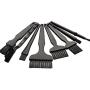 Hugesavings 8 in 1 Anti Static Brushes, Portable Plastic Handle Nylon Cleaning Keyboard Brush Kit for Computer and Small Spaces