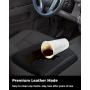 Center Console Cover for 2009-2015 Pilot Armrest Cover Replacement Leather Console Lid, Black