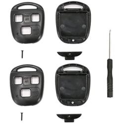 UTSAUTO Replacement For Lexus Key Fob Remote Shell Case Cover Fit For Lexus ES GS GX IS LS LX RX SC FCC-2 Pack