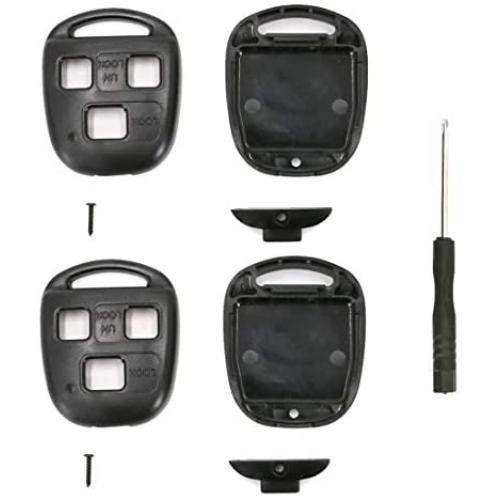 UTSAUTO Replacement For Lexus Key Fob Remote Shell Case Cover Fit For Lexus ES GS GX IS LS LX RX SC FCC-2 Pack