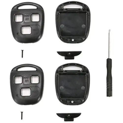 UTSAUTO Replacement For Lexus Key Fob Remote Shell Case Cover Fit For Lexus ES GS GX IS LS LX RX SC FCC-2 Pack
