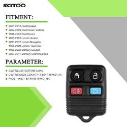 SCITOO 2X 4 Button Keyless Entry Remote Key Fob fit for Ford Crown Victoria Ford Edge Ford Escape GQ43VT11T CWTWBU331 CWTWB1U345