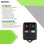 SCITOO 2X 4 Button Keyless Entry Remote Key Fob fit for Ford Crown Victoria Ford Edge Ford Escape GQ43VT11T CWTWBU331 CWTWB1U345