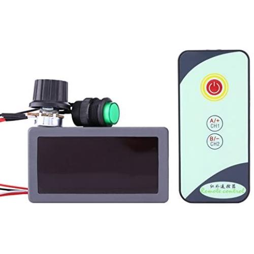 DC Motor Speed Controller Universal DC 6V 12V/24V Speed Controller Digital Display with IR Remote For Car Truck Motor Driver Heater Controller