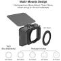 SMALLRIG Lightweight Matte Box for Mirrorless DSLR Cameras Compatible with 67mm/ 72mm/77mm/82mm/114mm Lens - 2660