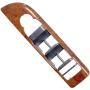 APDTY 134168 Window Swtich Bezel Driver Side Left (Walnut Finish) For Select 2007-2013 Chevrolet & GMC Trucks Without Power Fold Mirrors See Desription For More Details (Replaces 20877678, 20980431)