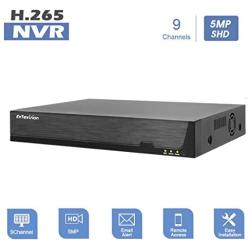 Evtevision 9 Channel 5MP Network Video Recorder 9CH CCTV NVR,Support Onvif P2P Easy Remote View HD Output,No Built-in WiFi and Hard Drive