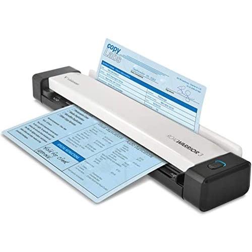 Visioneer RoadWarrior 3 Simplex Mobile Document Scanner for PC and Mac, USB Powered Travel Scanner